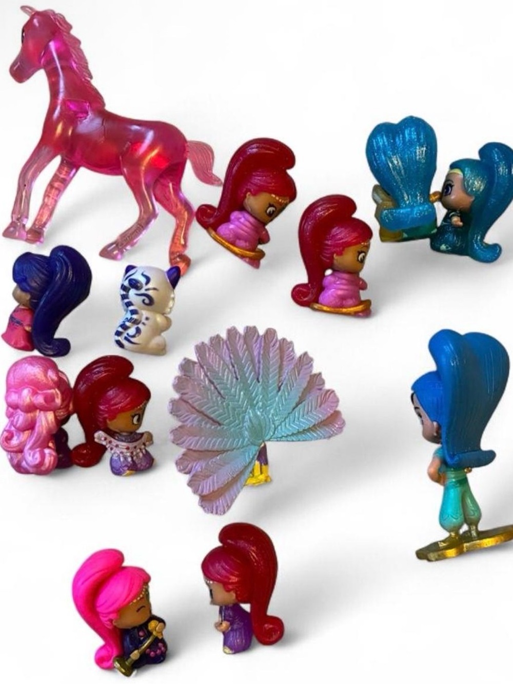 Shimmer & Shine Teenie Genies Fisher price Figures lot of 13 horse cat peacock - Picture 5 of 7